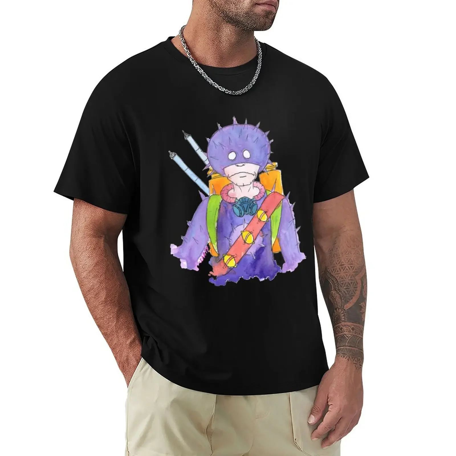 

Sewer Urchin T-Shirt plus sizes korean fashion hippie clothes heavyweight t shirts for men 2026 new arrival manga style funny