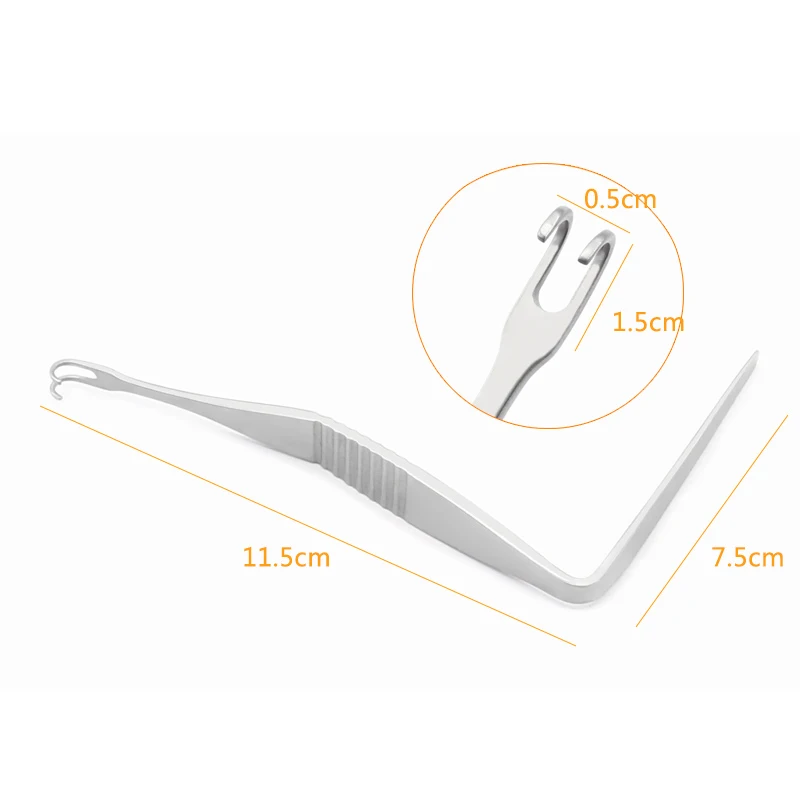 Double-headed Pull Hook Nose Shaping Pull Hook Angle Pull Hooks 5mm/10mm Nasal Cavity Pull Hook Double Claw Pull Hooks