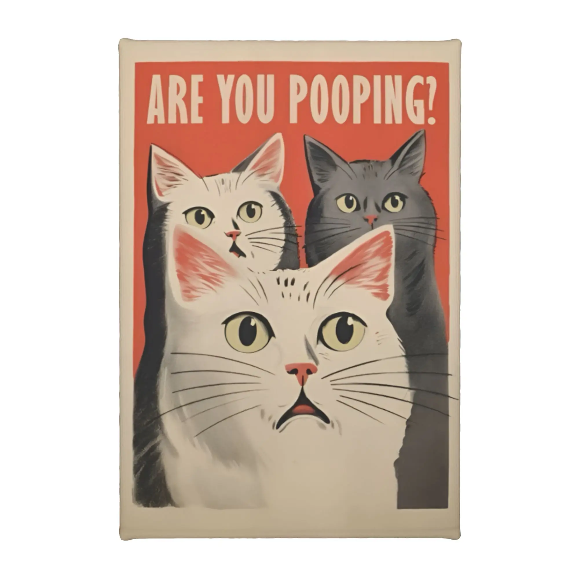 Unframed Canvas Wall Painting Are You Pooping Wall Decor for Bedroom  Home Decoration Gift Customerized Painting 20x30cm