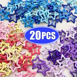 Y2K Dopamine Colorful Pentagram Hair Pins Stars INS Sweet Cool Cute Versatile Hair Clips for Girls Korean Hair Accessories