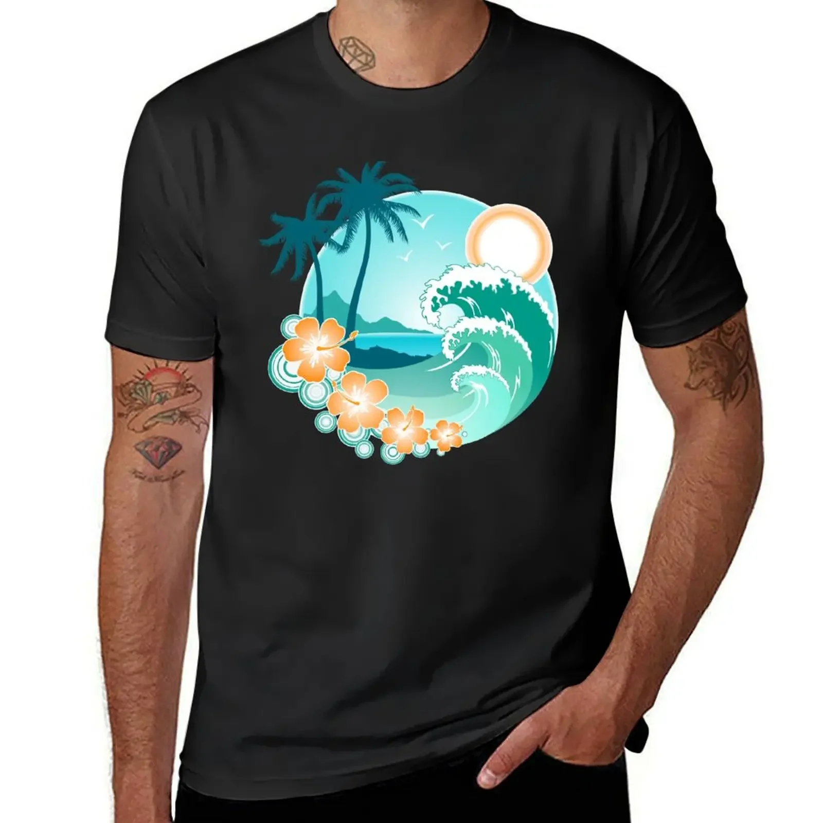 

Hawaiian Island T-Shirt clothes customs design your own blue lock funny meme t-shirts mens cotton t shirts