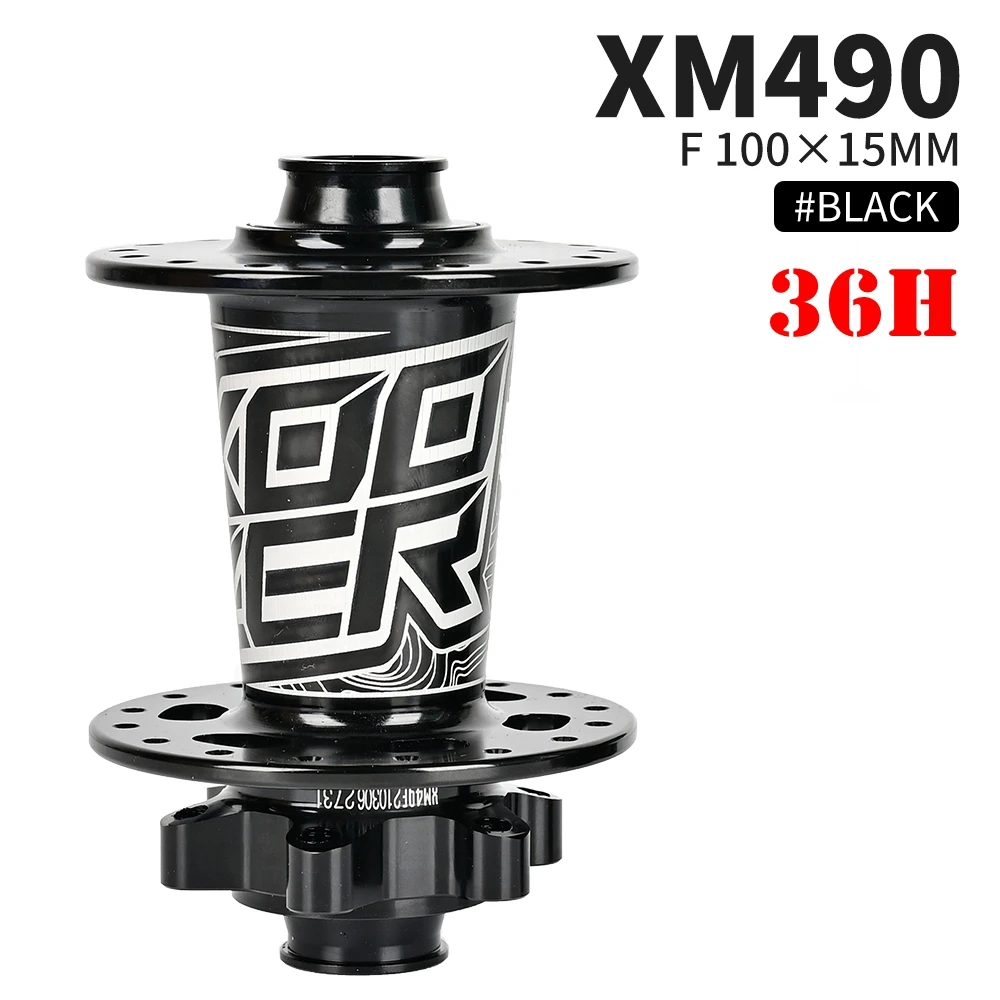 KOOZER XM490 MTB Hinterradnabe 6 Sperrklinken 72 Klicks 4 Gedichtete Lager QR 10x135 Thru 12x142 28/32/36H Scheibenbremse – Detail 1