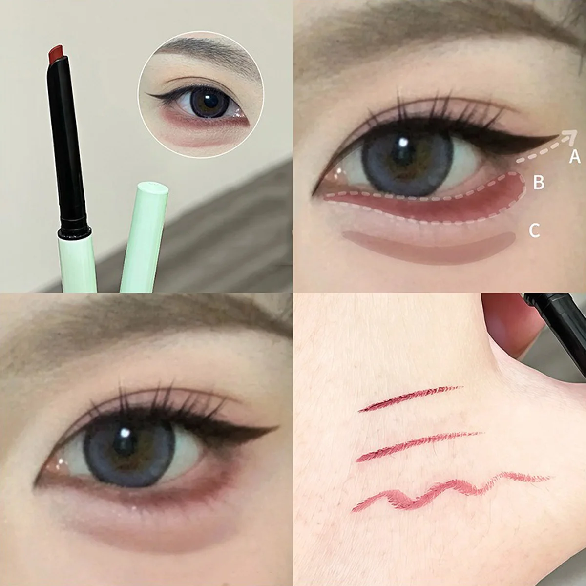 Lápiz Delineador de ojos de gusano de seda, delineador de ojos mate suave de larga duración, resistente al agua, lápiz de Gel, maquillaje coreano de secado rápido, 1 ud.