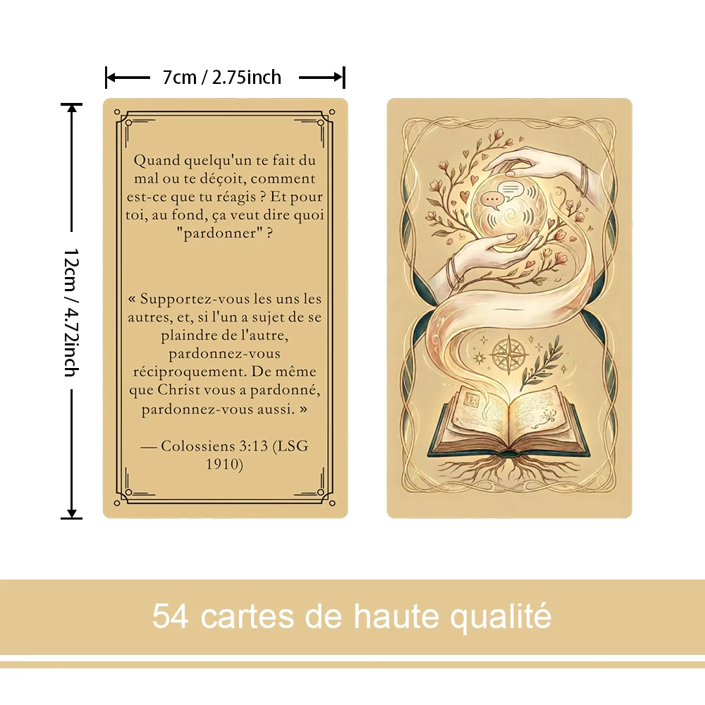 French Conversation Card, Partner Conversation Activation Card, 54 Cards, Card Games, Couple Dating, Family Communication, 14+
