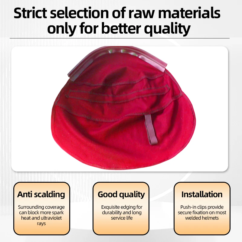 High quality welding cap bib/Easy to install/anti-burn/anti-backlight interference/durable