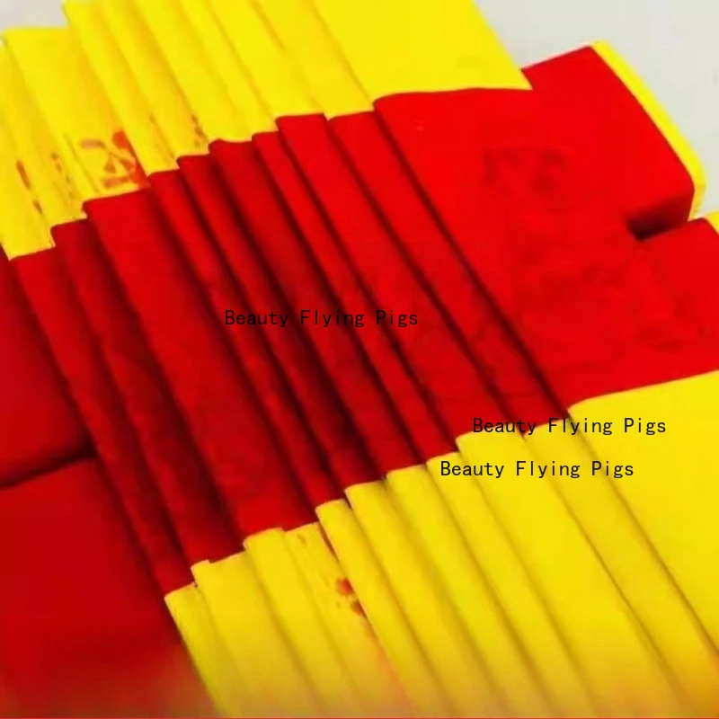 190pcs Ultra Thin Yellow Mounting Paper, Calligraphy Xuan Paper, Buddha Hall Buddha Paper, Household Sacrificial Supplies