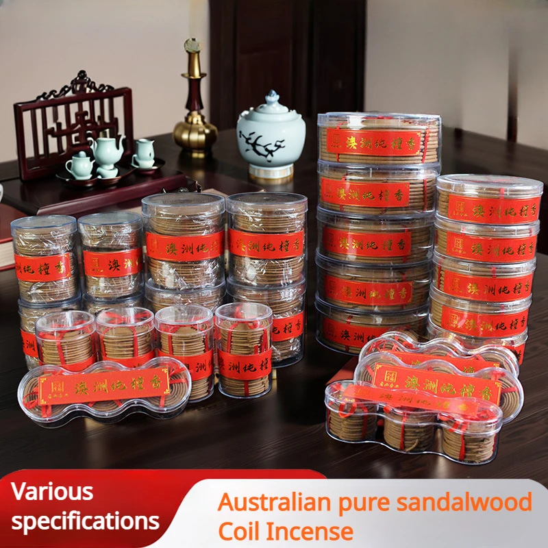 

Coil Incense Incense Australian Sandalwood Old Mountain Sandalwood Home Indoor Bedroom Office/To Purify The Air/Soothe Sleep