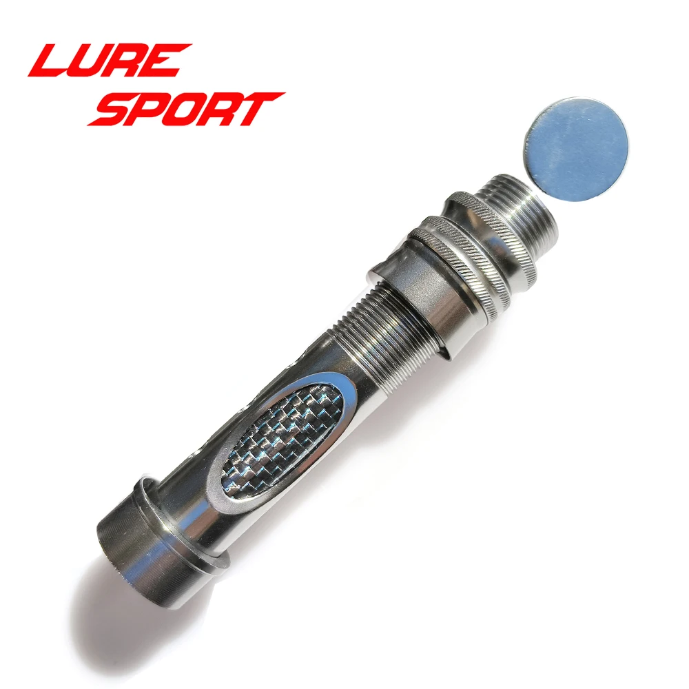 LureSport 2pcs  Fly Reel seat Aluminum body Carbon Tube Fishing Rod Building Component Repair Pole DIY Accessory