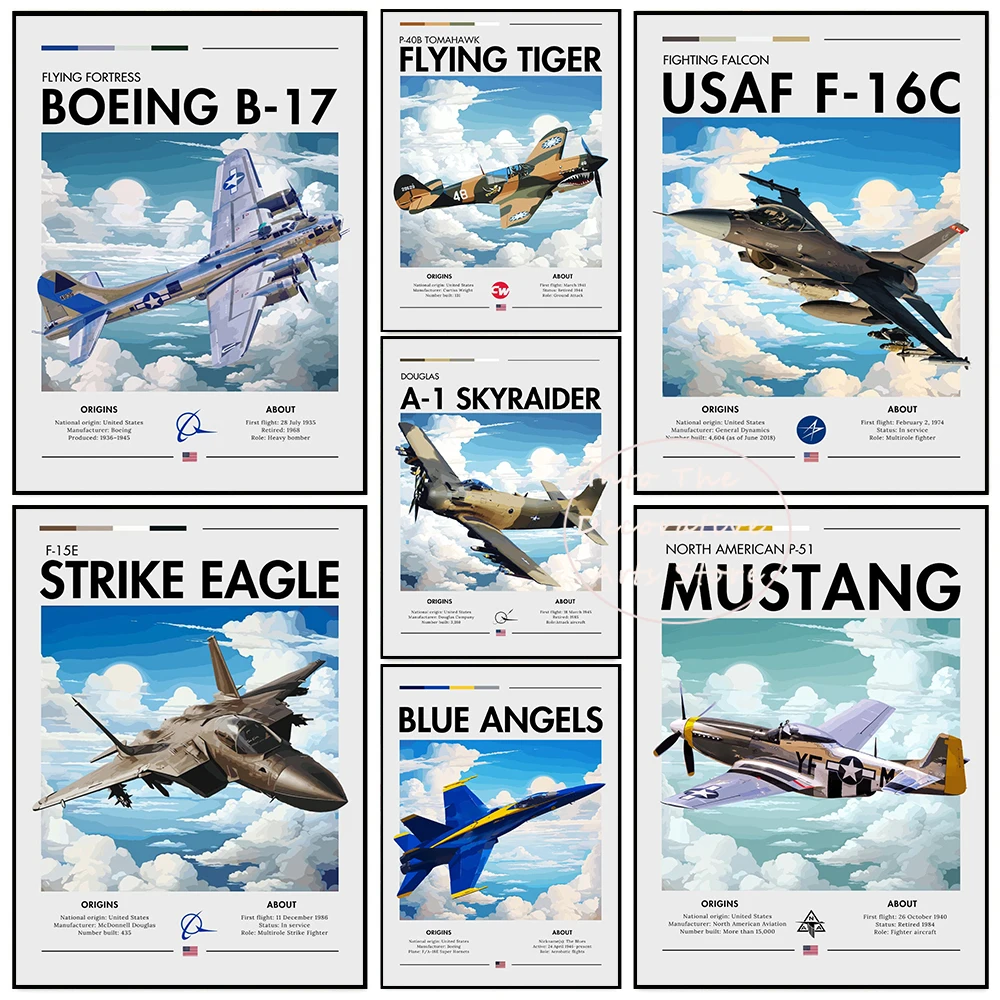 French Aircraft Dassault Mirage Poster Supersonic Bomber Aircraft Poster Canvas Paintings Wall Art Pictures Home Decor