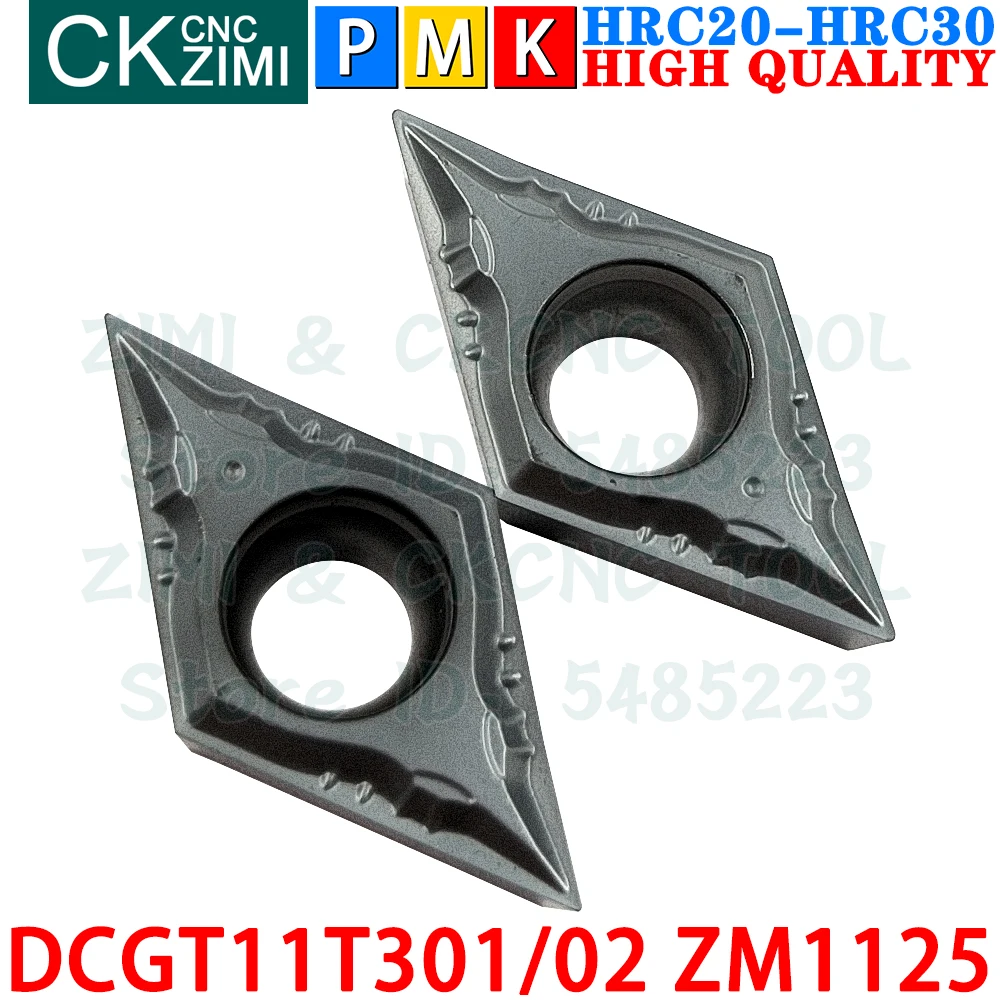 DCGT11T301 ZM1125 DCGT11T302 ZM1125 Inserti in carburo Lavorazioni meccaniche di precisione Utensili per inserti per tornitura esterna Tornio meccanico per metalli DCMT11T3 DCMT 11T3 CNC Utensili da taglio