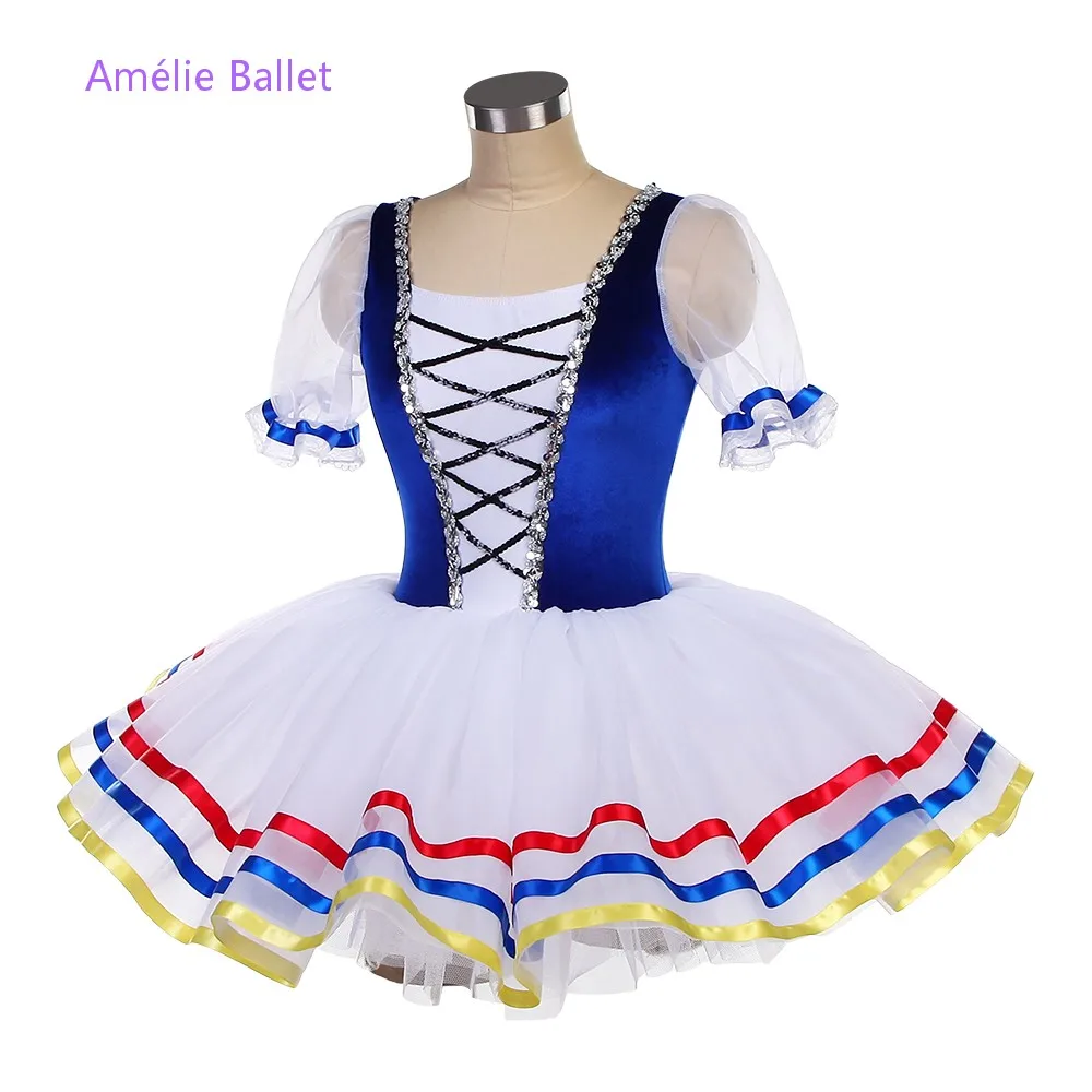 24055-puff-sleeves-royal-blue-velvet-top-with-white-puffy-tutu-skirt-adult-girls-ballerina-stage-performance-dance-costumes