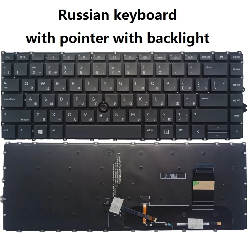 NEW FOR HP Elitebook 840 G7 840 G8 745 G7 Russian/US/UK/Spanish Latin/French laptop keyboardWith pointing stick  NO frame