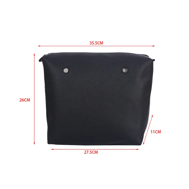 Classic Solid Waterproof Insert PU Inner Lining Insert Zipper Pocket For Obag Mini Lining Insert Handbag Package Accessories