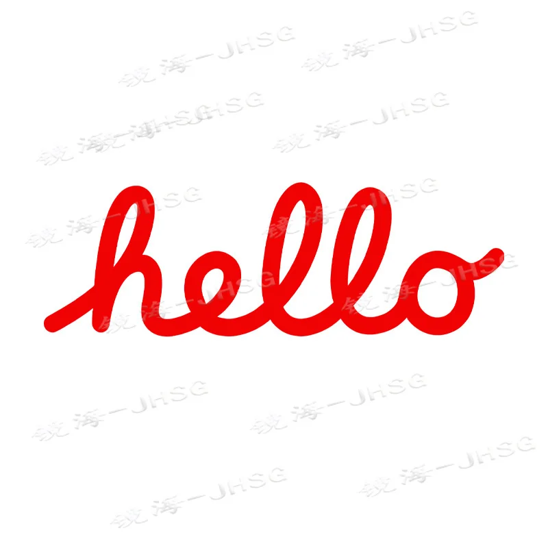 

Hello, Car Stickers, Waterproof Vinyl Motorcycle Decorative Accessories