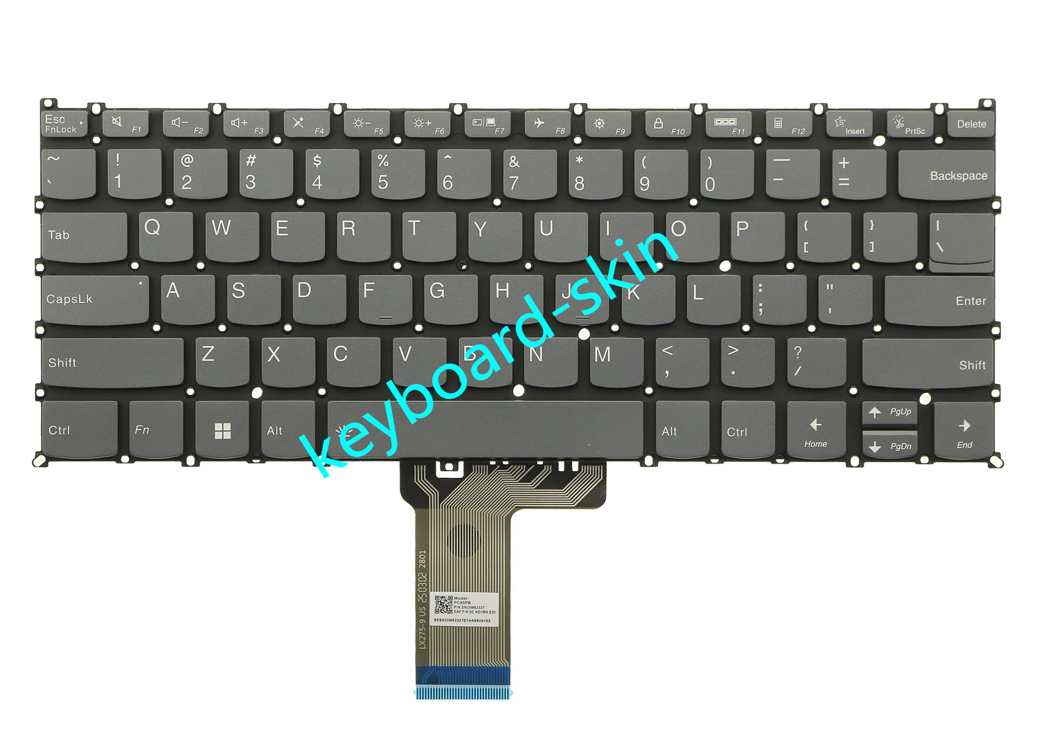 New US Backlit Keyboard No-Palmrest for Lenovo Yoga 7 14ARP8 /14IRL8,Yoga 7 2-in-1 14AHP9 /14IML9,Ideapad Slim 5 Light 14ABR8