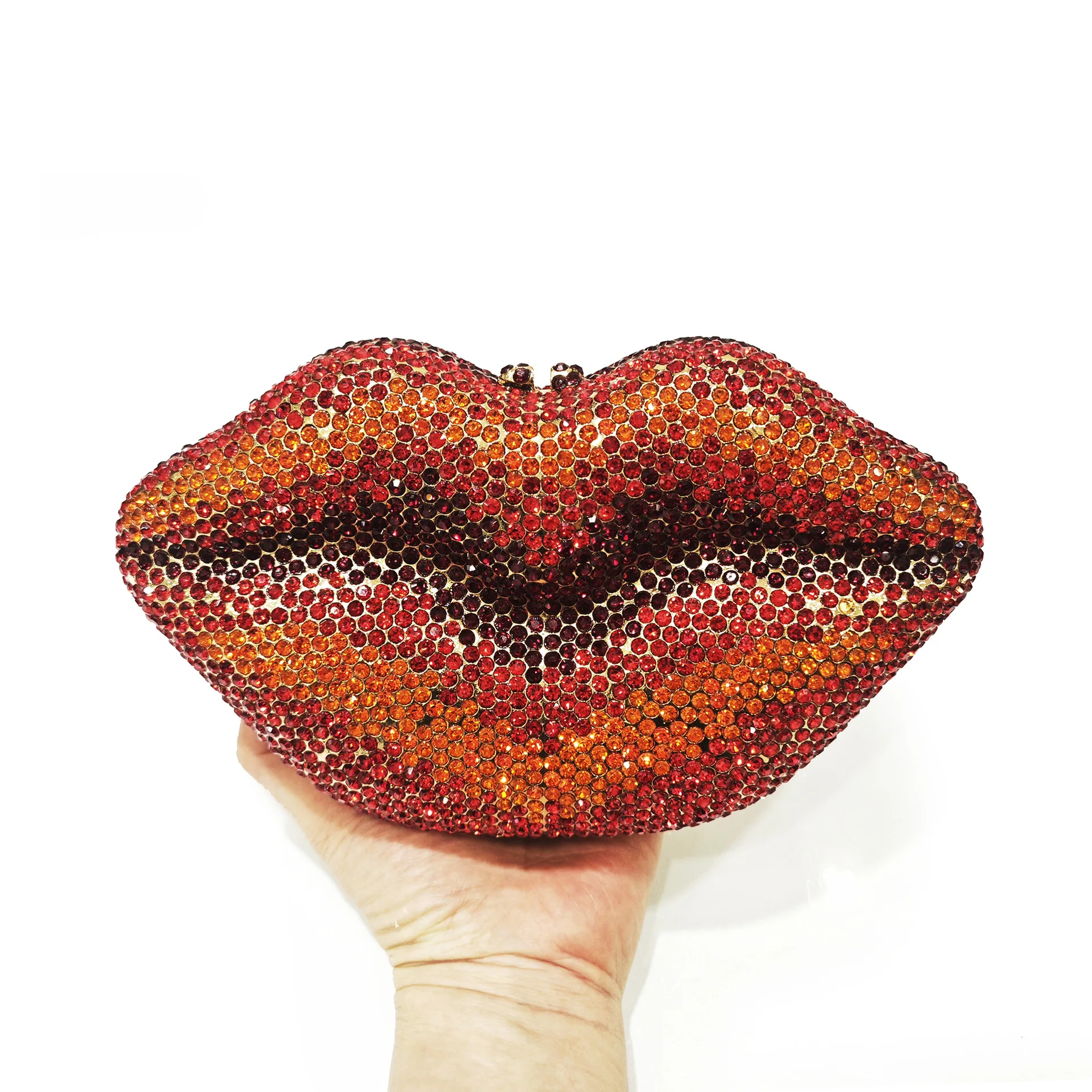 Shiny rhinestone small hand bag, women's fashion temperament elegant clutch bag, dinner bag clutch bag