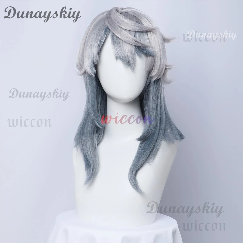 Honkai Star Rail New Skins Sunday Cosplay Costume Wig Uniform Blue White Coat Earrings Shoes Halloween Party Women Men Props