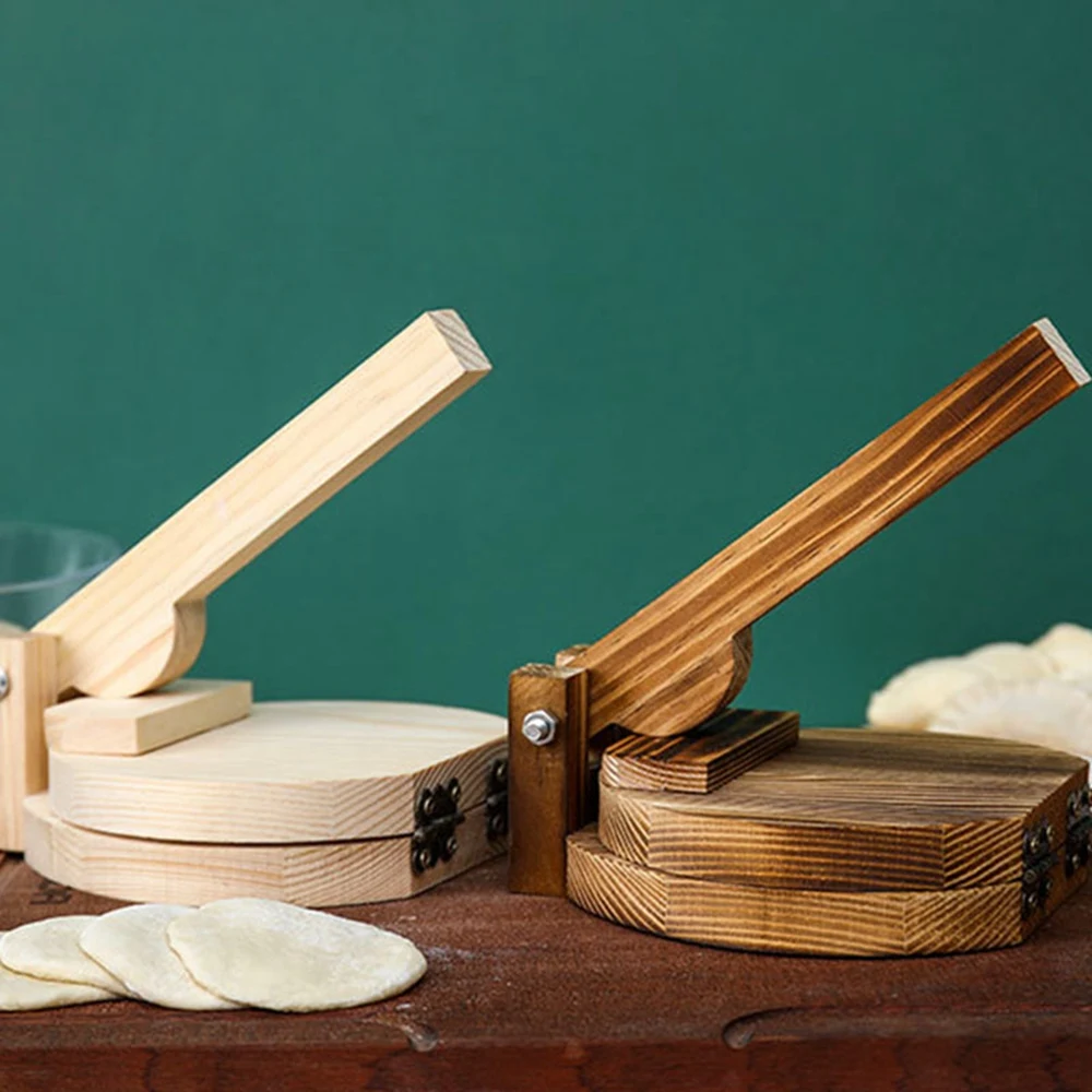 &A11I Upgraded Dough Pressing Tool Dough Presser Wooden Dumpling Skin Dough Presser Household Baking Pastry Tool D