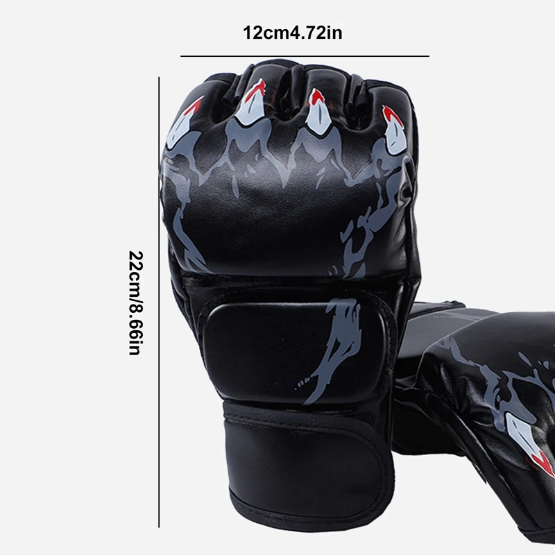 Rękawice bokserskie Kick MMA dla mężczyzn Kobiety PU Karate Muay Thai Guantes De Boxeo Free Fight MMA Sanda Training Sprzęt dla dorosłych i dzieci