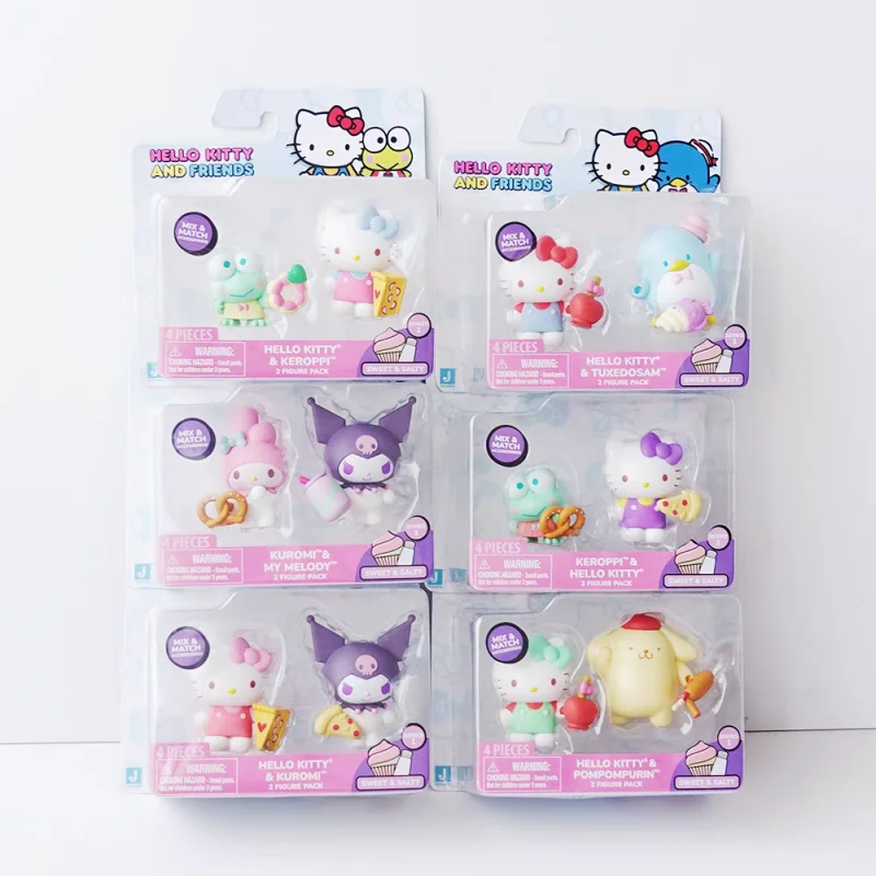 Sanrio Hello Kitty And Friends Series Pompompurin Kuromi Фигурка Игрушки Украсьте подарки для детей