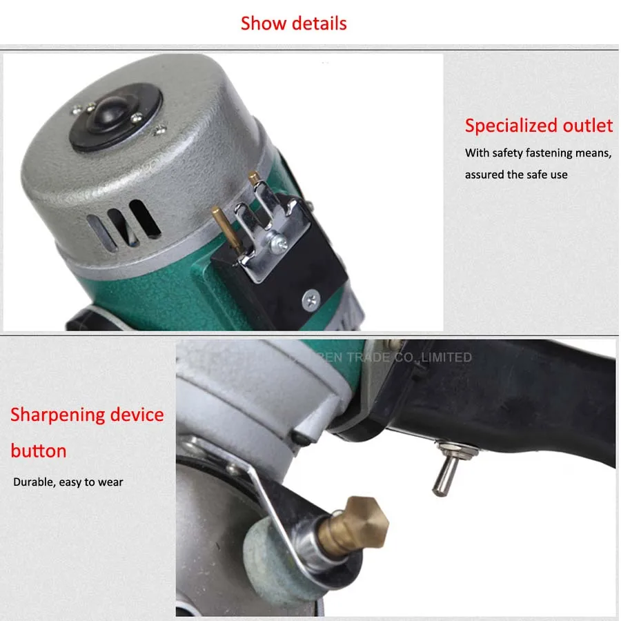 CZ Y110 No Pole Motor Round Knife Cloth Cutting Machine Portable Garden Knife Cutter