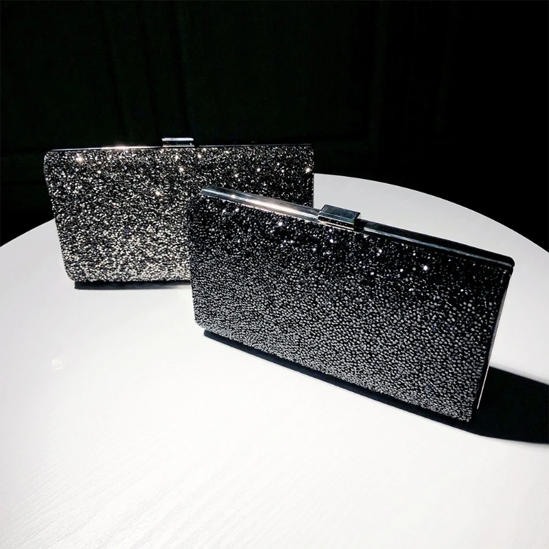 Kristallen avondhandtas voor dames, glanzende clutch voor strassfeest-gala-portemonnee