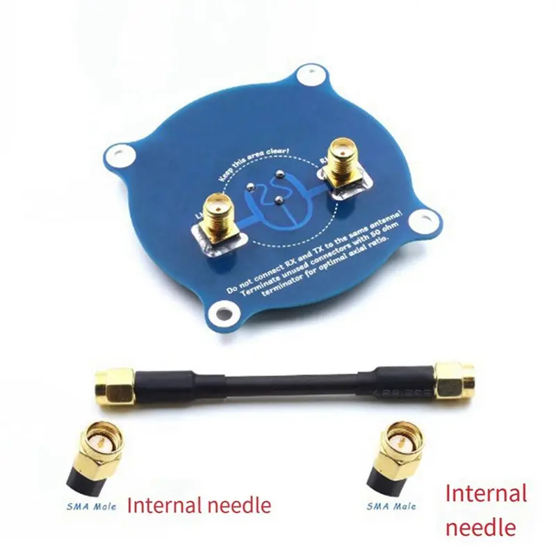 Triple Feed Patch Array Antenna 5.8G 9.4DBI Circular Polarized FPV Antenna For RC Fatshark Skyzone FPV Goggle DIY-AEF7
