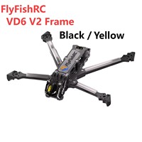 FlyFishRC Volador II VD6 V2 Deadcat FPV T700 6-inch frame kit compatible with DJI O3 air unit for FPV 4-helicopter kit