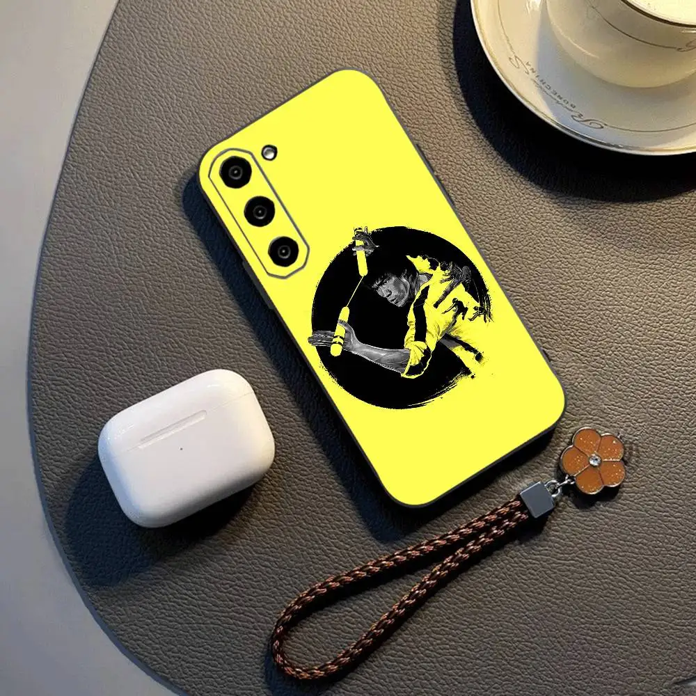 Чехол для телефона B-Bruce L-Lee Li Xiaolong Kung Fu для Samsung Galaxy A73, A72, A71, A70, A53, A52, A51, другие модели, мягкий черный чехол