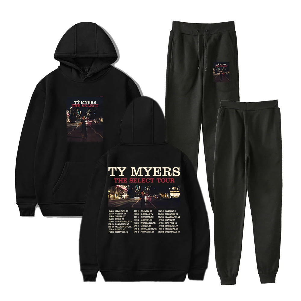 

Ty Myers The Select Tour 2025 толстовки брюки для бега комплект из двух предметов толстовки + спортивные штаны для женщин и мужчин модные комплекты одежды