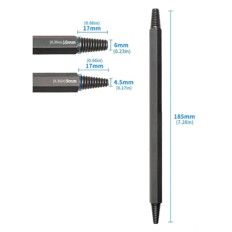 R9UF مجموعة شمعات إشعال السيارة ذات التكوين العكسي للرأس المزدوج #6