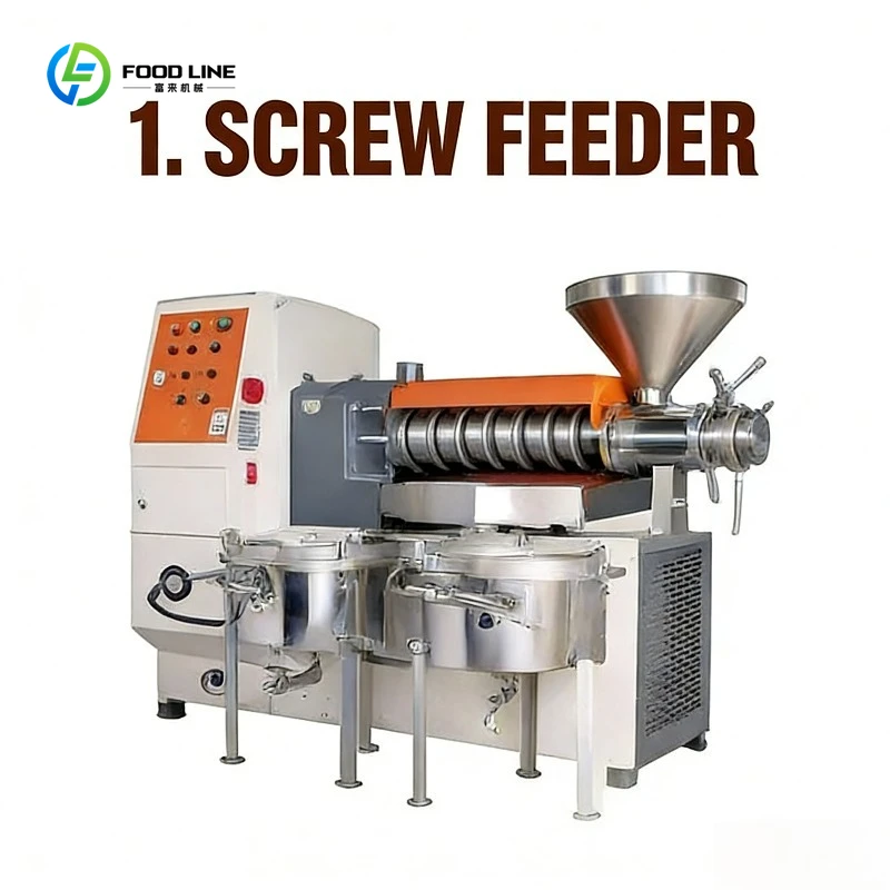 Custom Full Automatic Leaves Coffee Sunflower Groundnut Soybean Hydraulic Screw Oil Press Machine Line