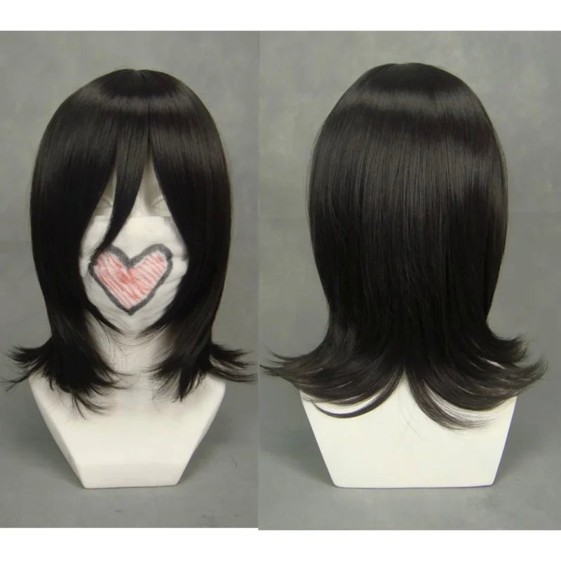 

Bleach Kuchiki Rukia Cosplay Wig Short Curly Heat Resistant Synthetic Hair Halloween Costume Anime Party Wigs Wig Cap