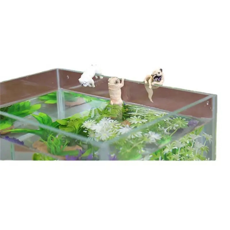 The Dog Creativity Beautiful Portable Practical Aquarium Ornaments Fashion Cute Durable Pet Fish Tank Simple Doll Landscaping