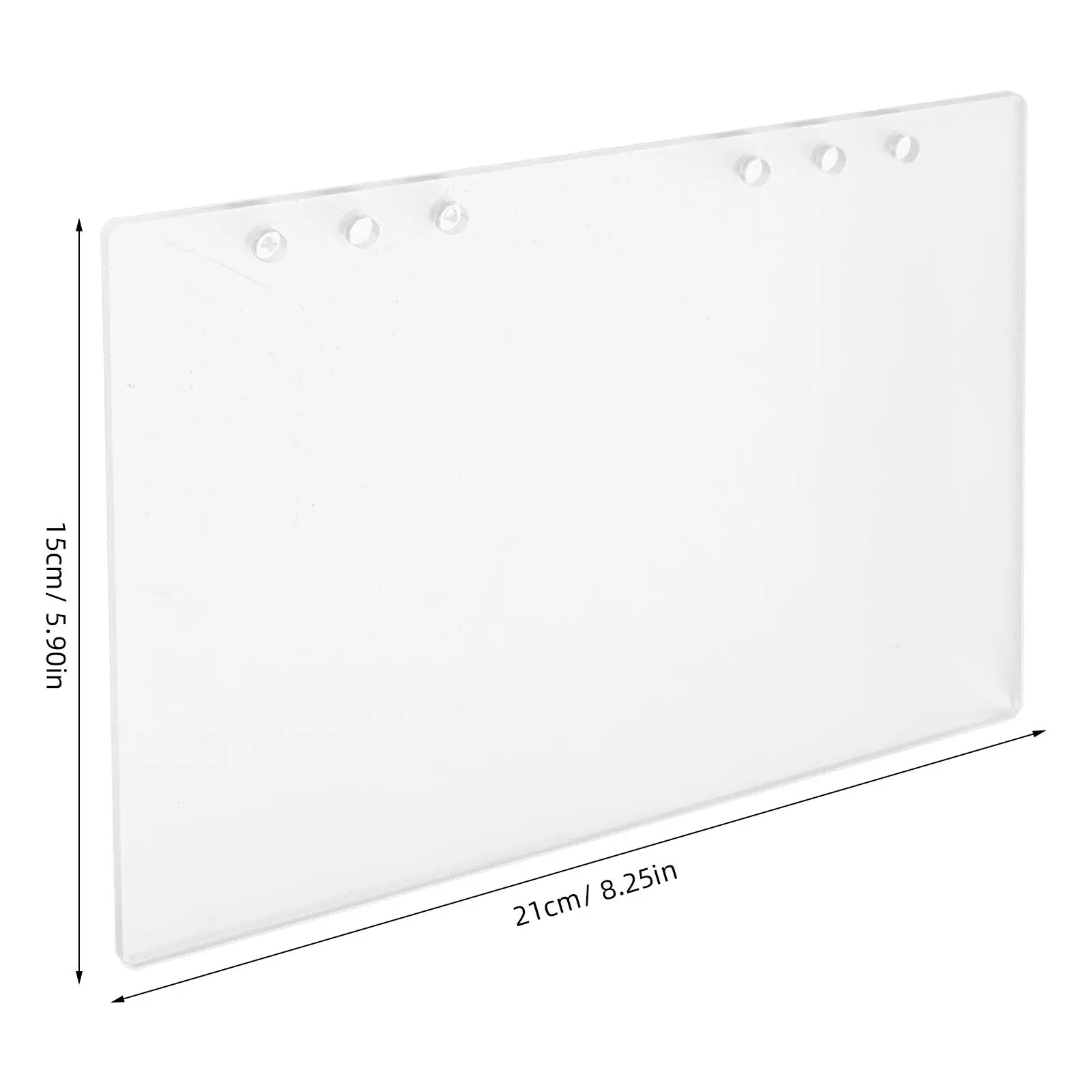 Minimalist Frosted Acrylic Loose Leaf Binder Cover Detachable Cover for Planner Notebook Journal Office Study Use