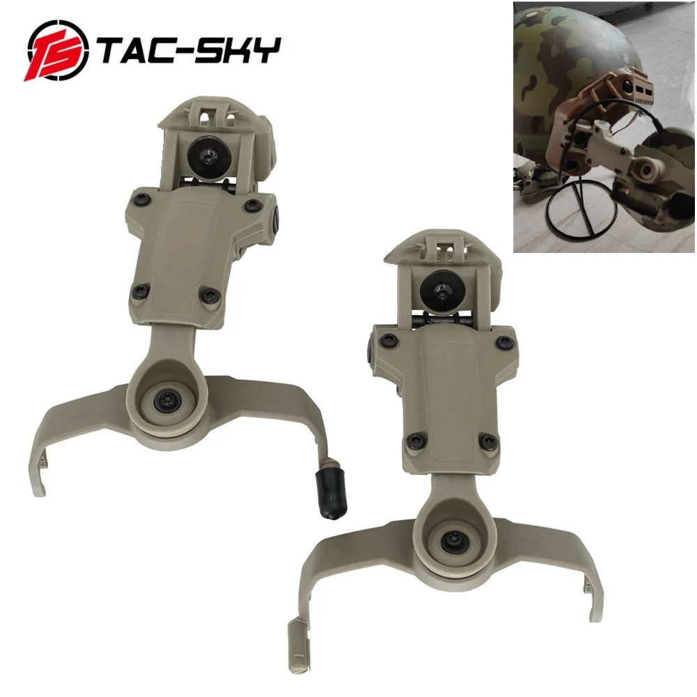 TAC-SKY Tactische Headset COMTA II III IV XPI ARC Helm Track Adapter Compatibel met MTEK FLUX PTS Helmen