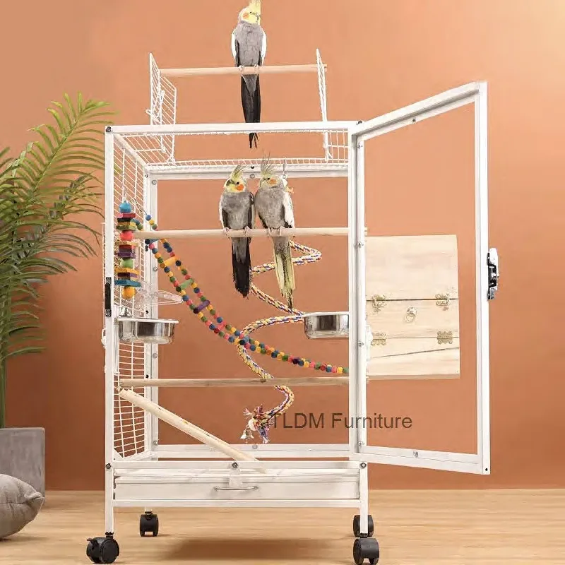 

Прозрачные клетки для птиц, брызгозащищенная клетка для попугаев, большая клетка для волнистых попугаев, вилла для разведения, уличное железное птичье гнездо, аксессуары для домашних животных A