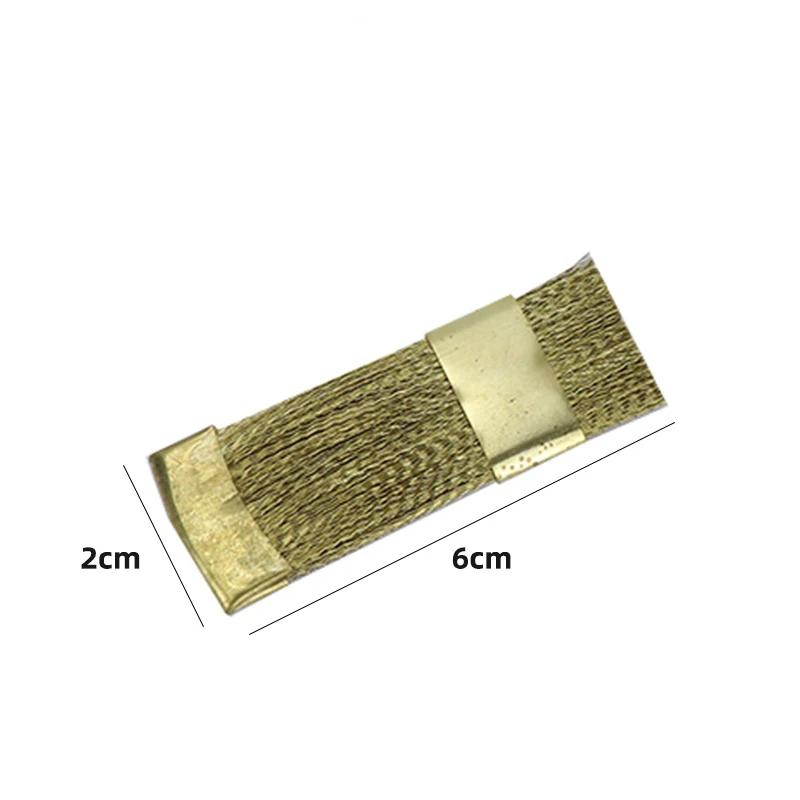 1pc Dental Copper Wire Brush Polishing Drill Bit Cleaning Brush Wooden Handle Brass Wire Brush For Rust Paint Removal Clean Tool