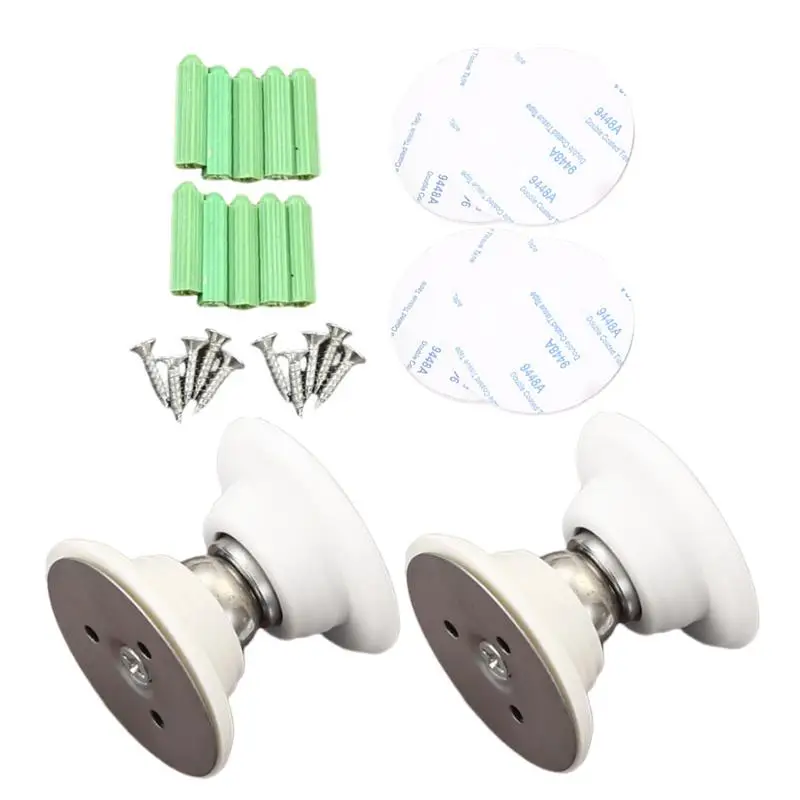 RV Magnetic Door Holder 2pcs Stainless Steel Door Stopper With Strong Magnetic Easy Installation RV Accessories Shockproof Door