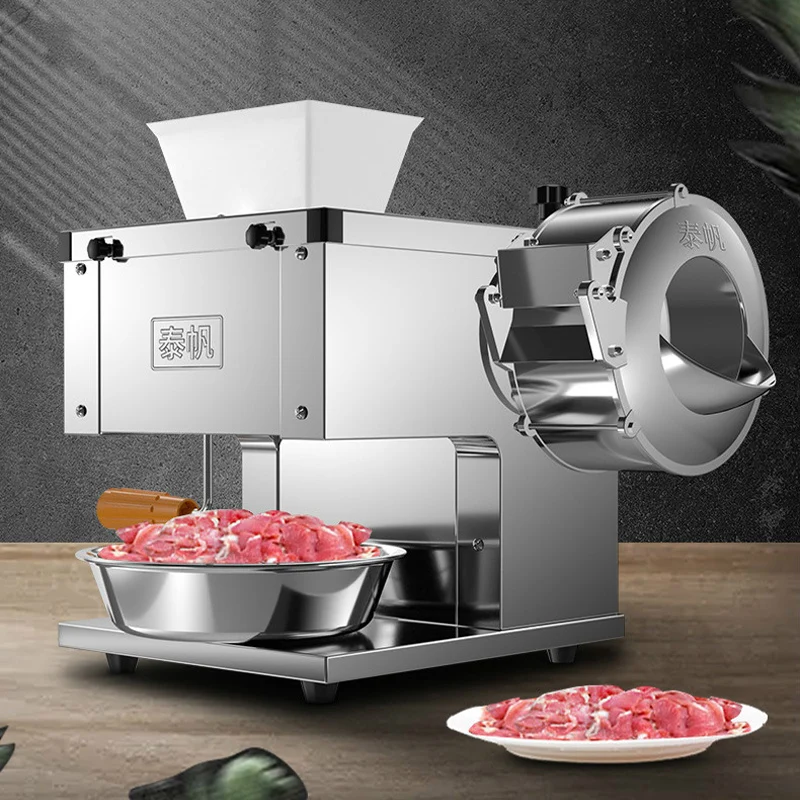 

Automatic Meat Cutting Machine Electric Slicer Shredded Diced Mince Stainless Steel Vegetable Cutter Commercial