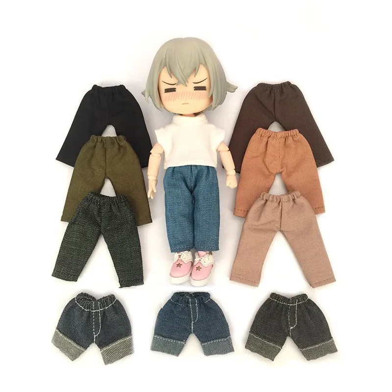 Ob11 Doll Clothes Cool Long Overalls Pant Doll Jeans Casual Pants Doll Accessories For  Ob11, Obitsu 11, Molly, Gsc, 1/12 Bjd