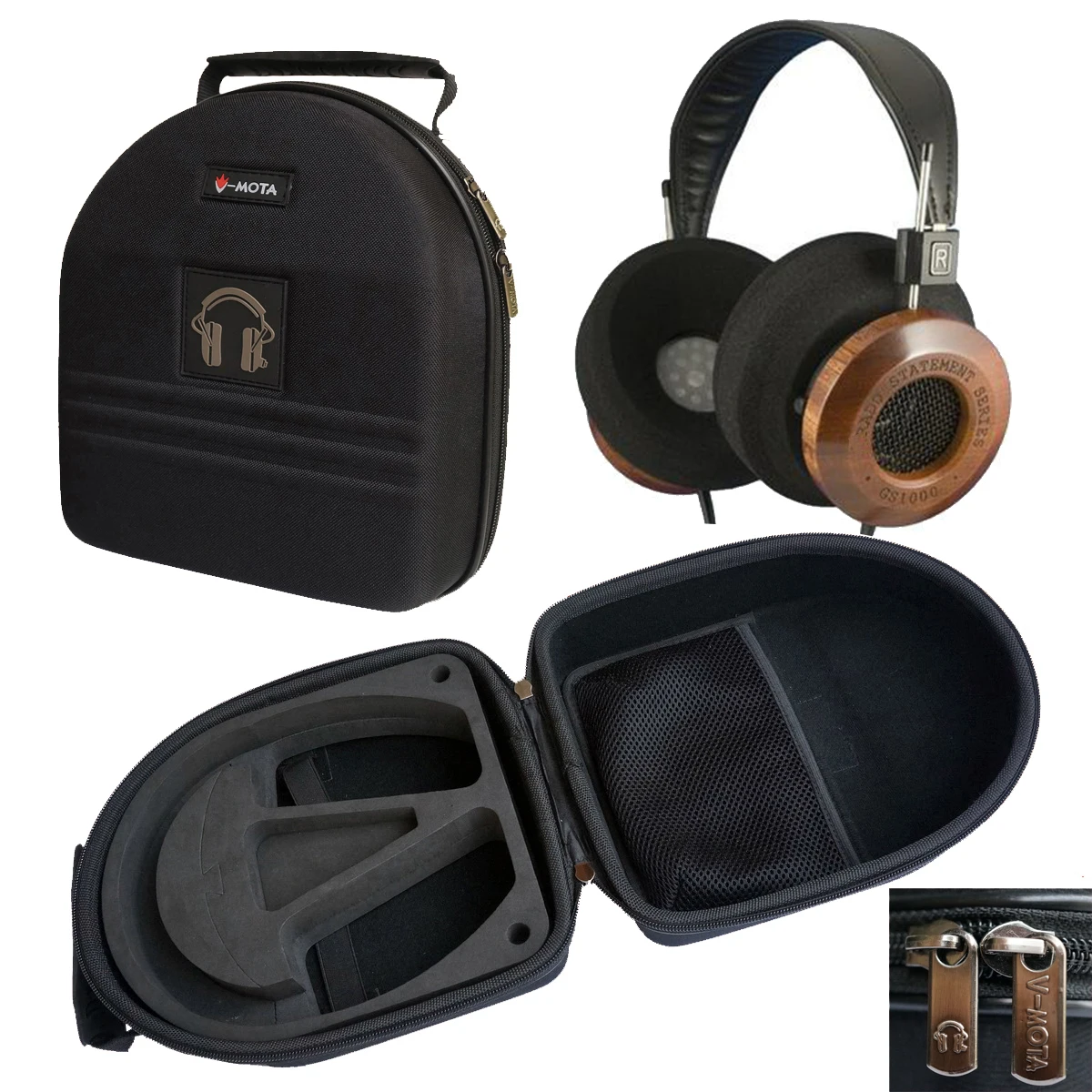 TDD 헤드폰 여행 가방 운반 케이스 박스, GRADO GS1000i GS1000e PS1000 e PS500 SR325i 알레산드로 음악 시리즈 헤드셋용