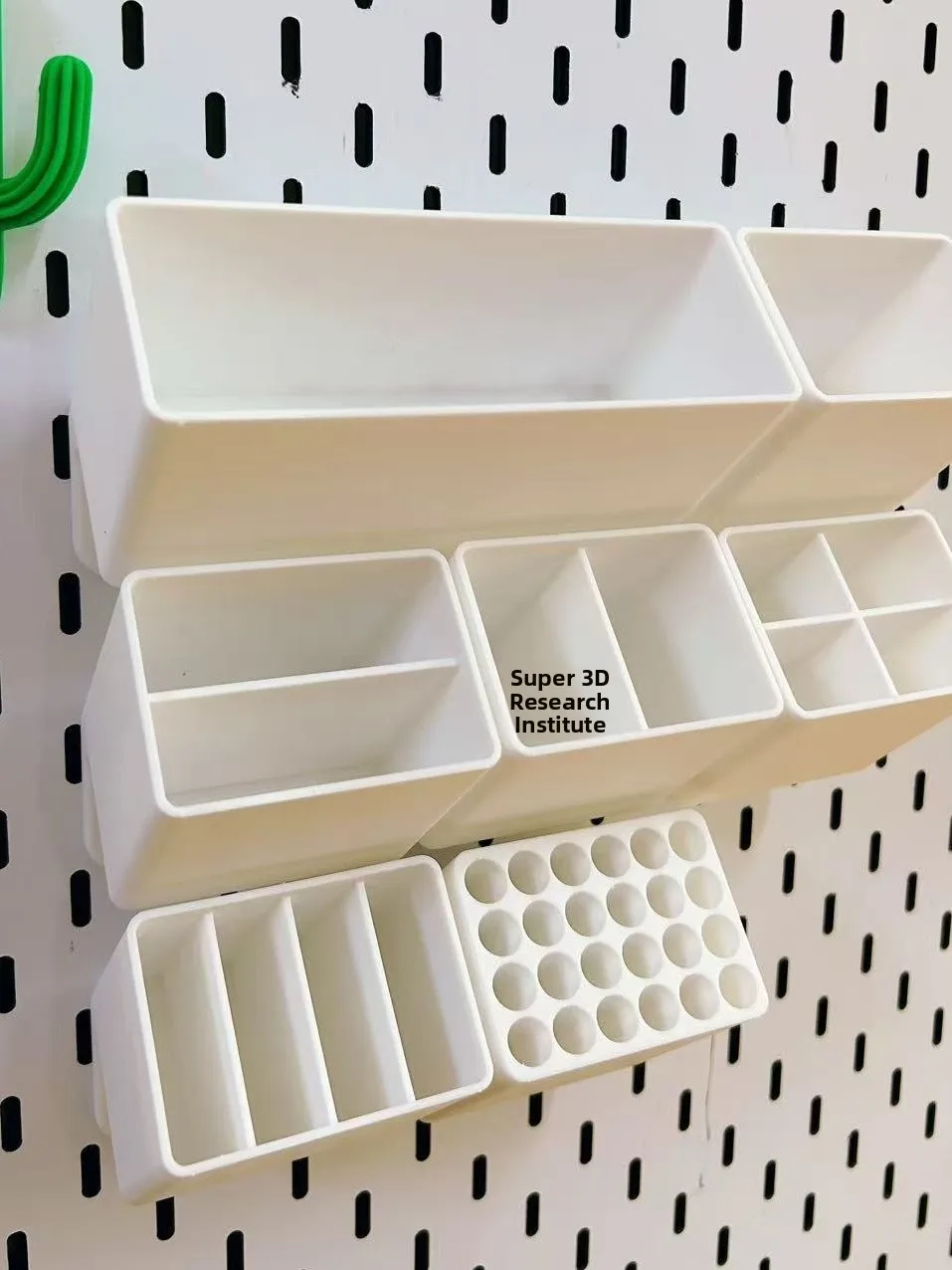 Patriot Storage Box Pen Holder Suitable for  SKADIS Caddy Can Be Modified round Hole Caddy Family Storage Organizer