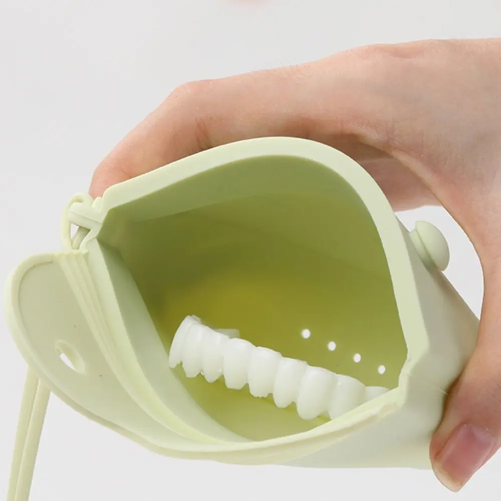 الأقواس تخزين هلام السيليكا تقويم الأسنان التجنيب حالة المحمولة الغبار حامي الفم الحاويات حقيبة التخزين أليجنر عن طريق الفم حامل الرجال