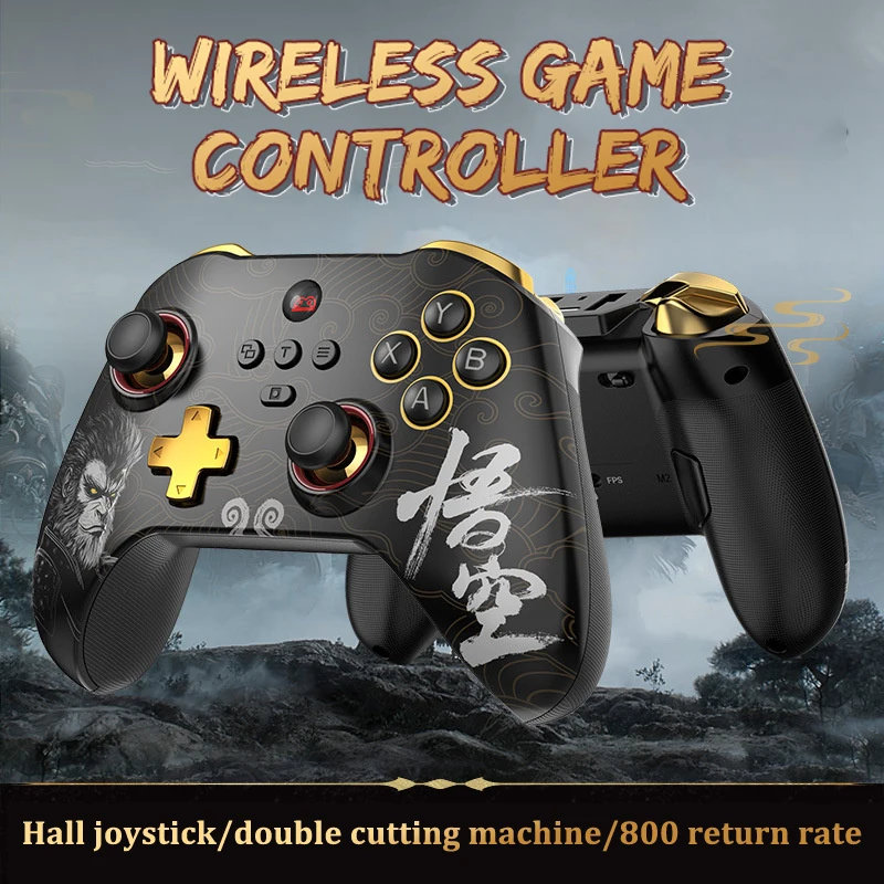 1szt Black Myth Wukong Wireless PC Gamepad Bluetooth Computer Game Controller For Steam For Switch Three AI Mode For Racing FPS