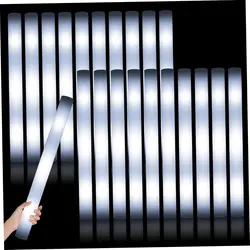 Foam Glow Sticks 20pcs 18.9inch LED Foam Sticks with 3 Light Modes LED Strobe Stick Light Up Foam Sticks Wedding Party Favors