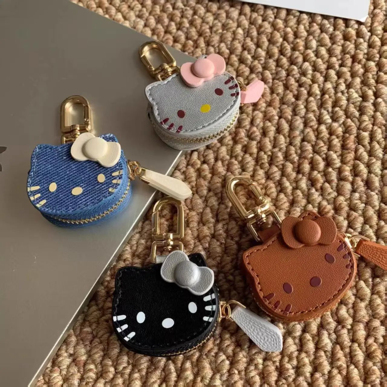 سانريو الكرتون الجلود مرحبا كيتي المفاتيح كيتي القط قلادة هدية عالية الجمال حقيبة فتاة قلادة اكسسوارات هدايا للفتيات #2