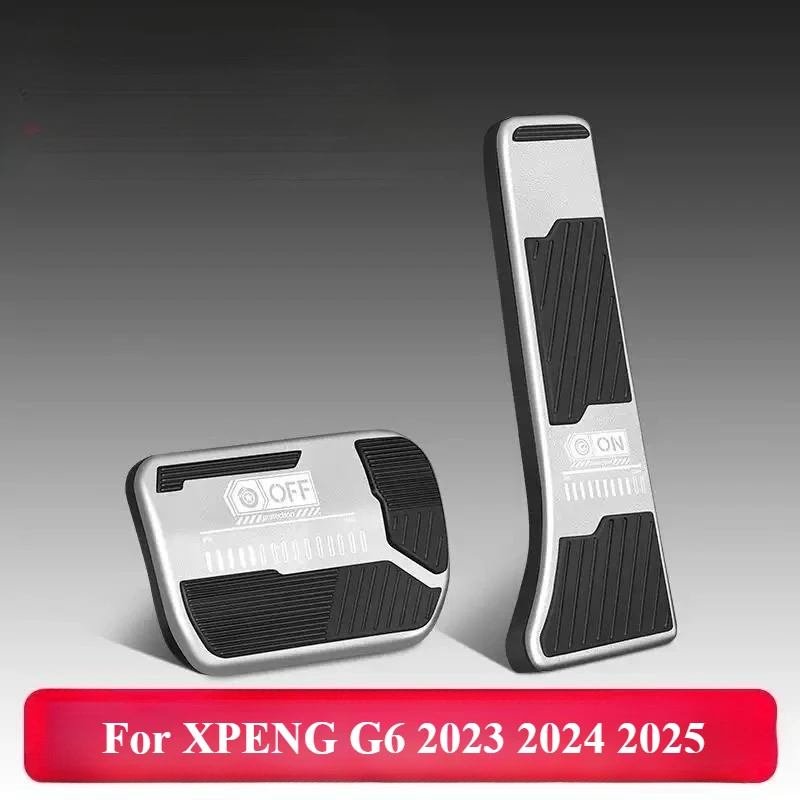 

Fit For XPENG G6 2023 2024 2025 Aluminium Alloy Car Accelerator Brake Rest Pedals Rest Non-slip Pedal Cover Auto Accessories