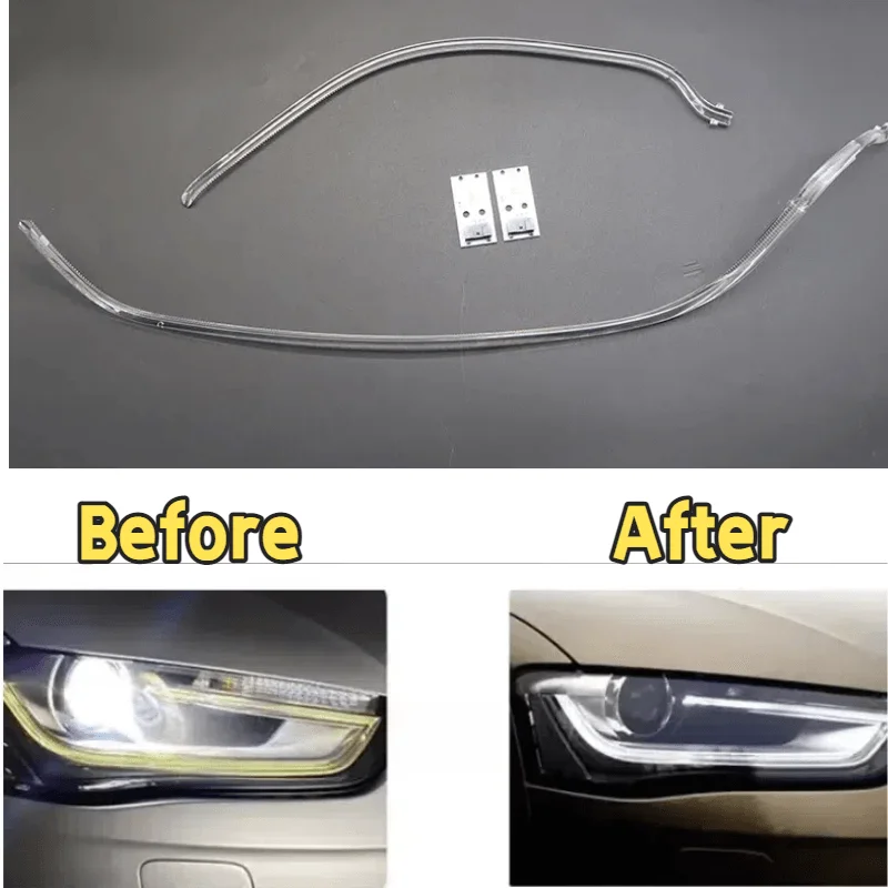For Audi A4L B8.5 B8PA 2013 2014 2015 Car Headlight DRL Light Strips Angel Eyes Chip Ballast Module Illuminations Maintenance