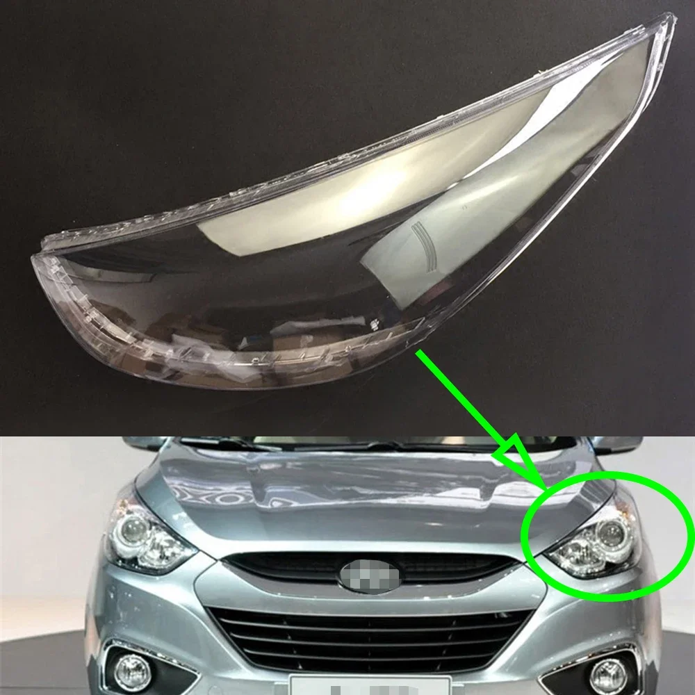 

For Hyundai IX35 2009~2012 Headlamp Cover Car Headlight Lens Glass Replacement Front Auto Shell